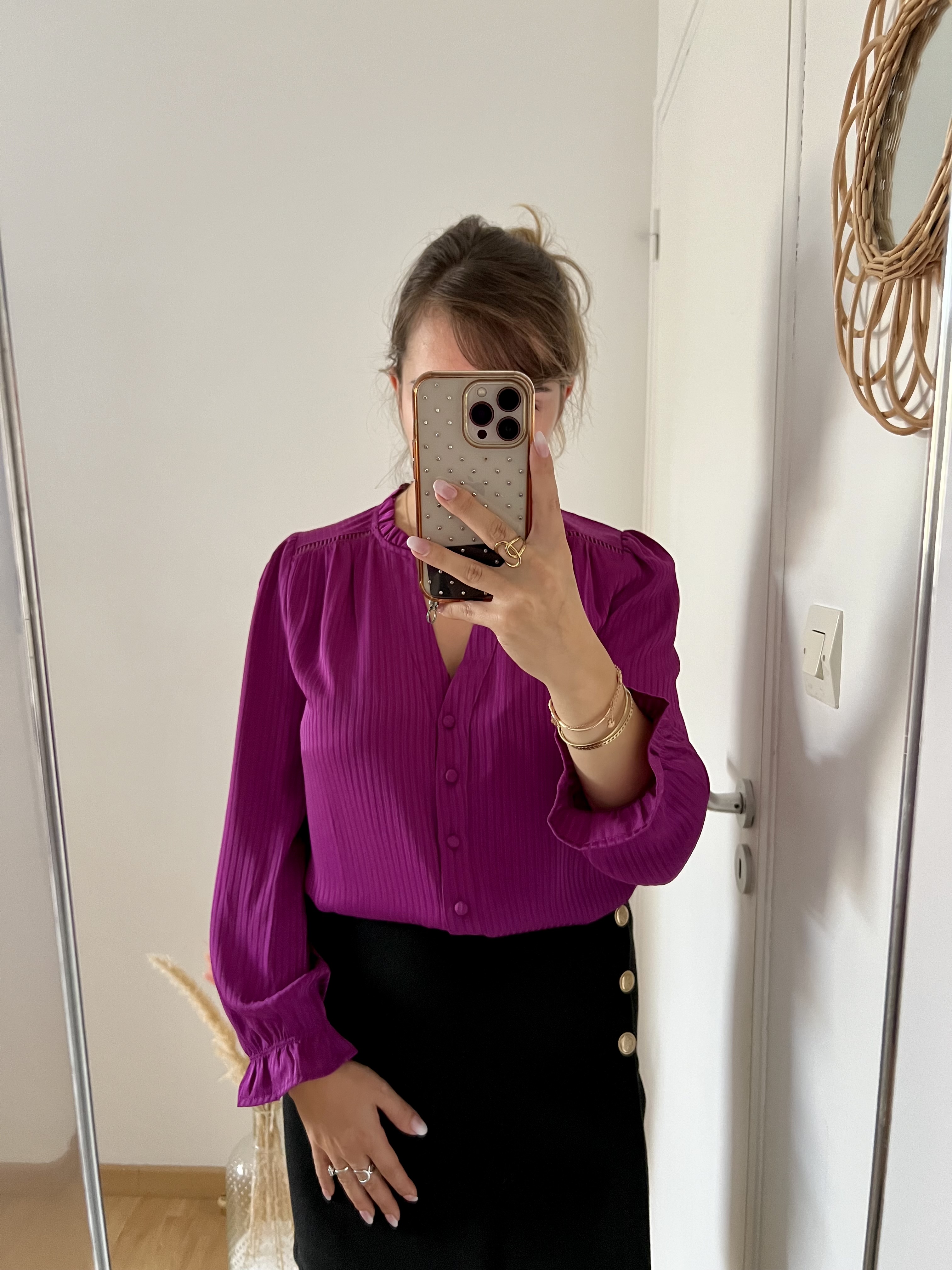 Blouse satinée Edith