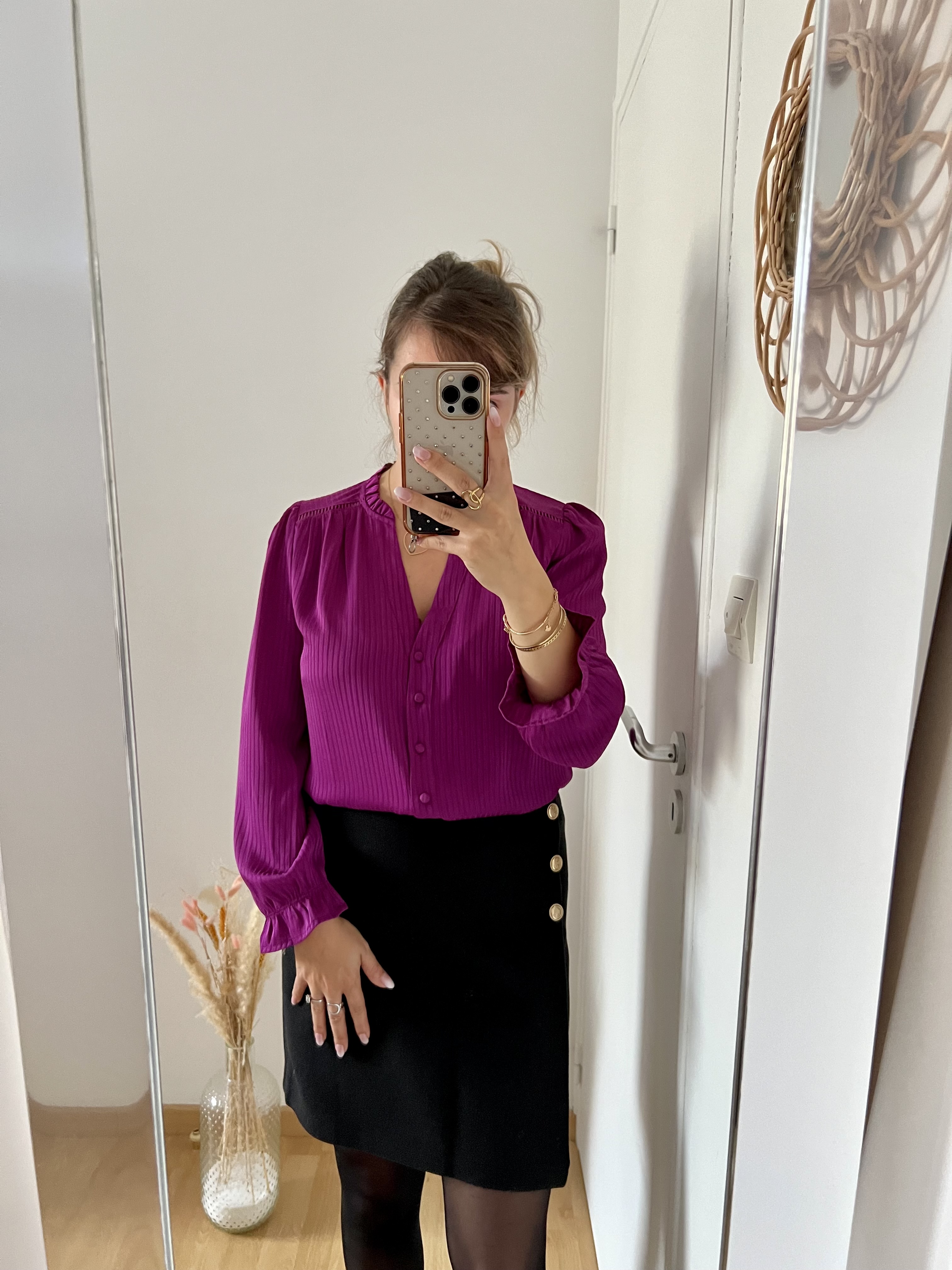 Blouse satinée Edith