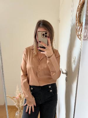 Blouse irisée bronze Elyne