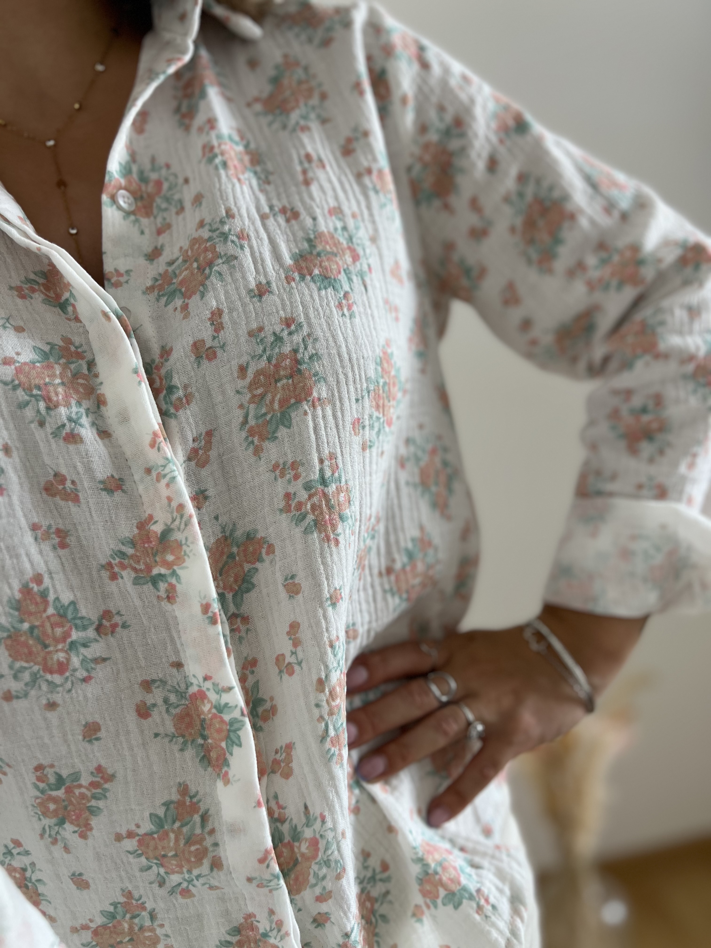 Blouse gaze de coton Nina