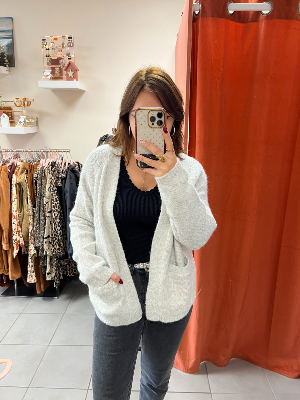 Gilet gris Alicia