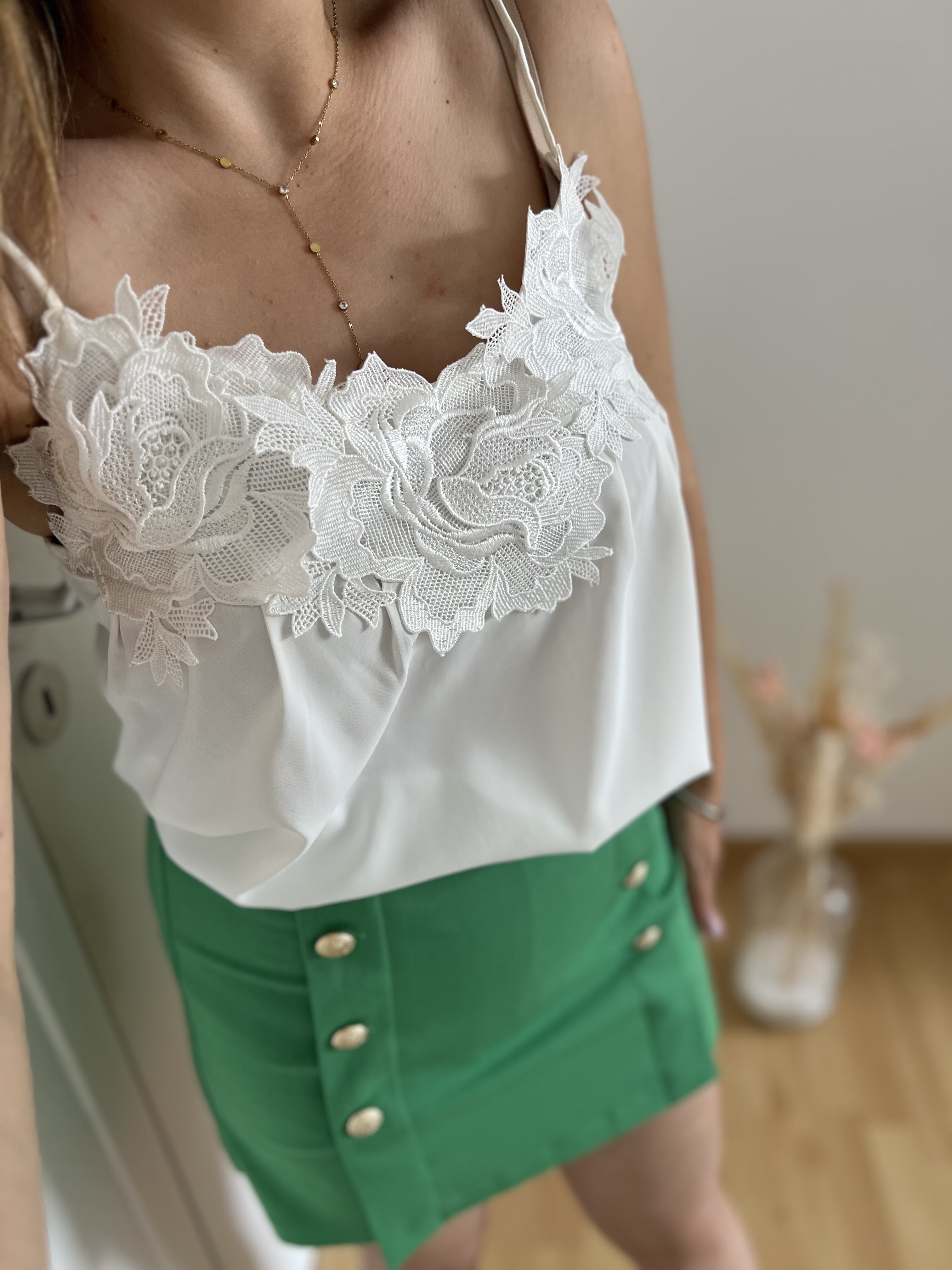 Jupe-short verte Lucy