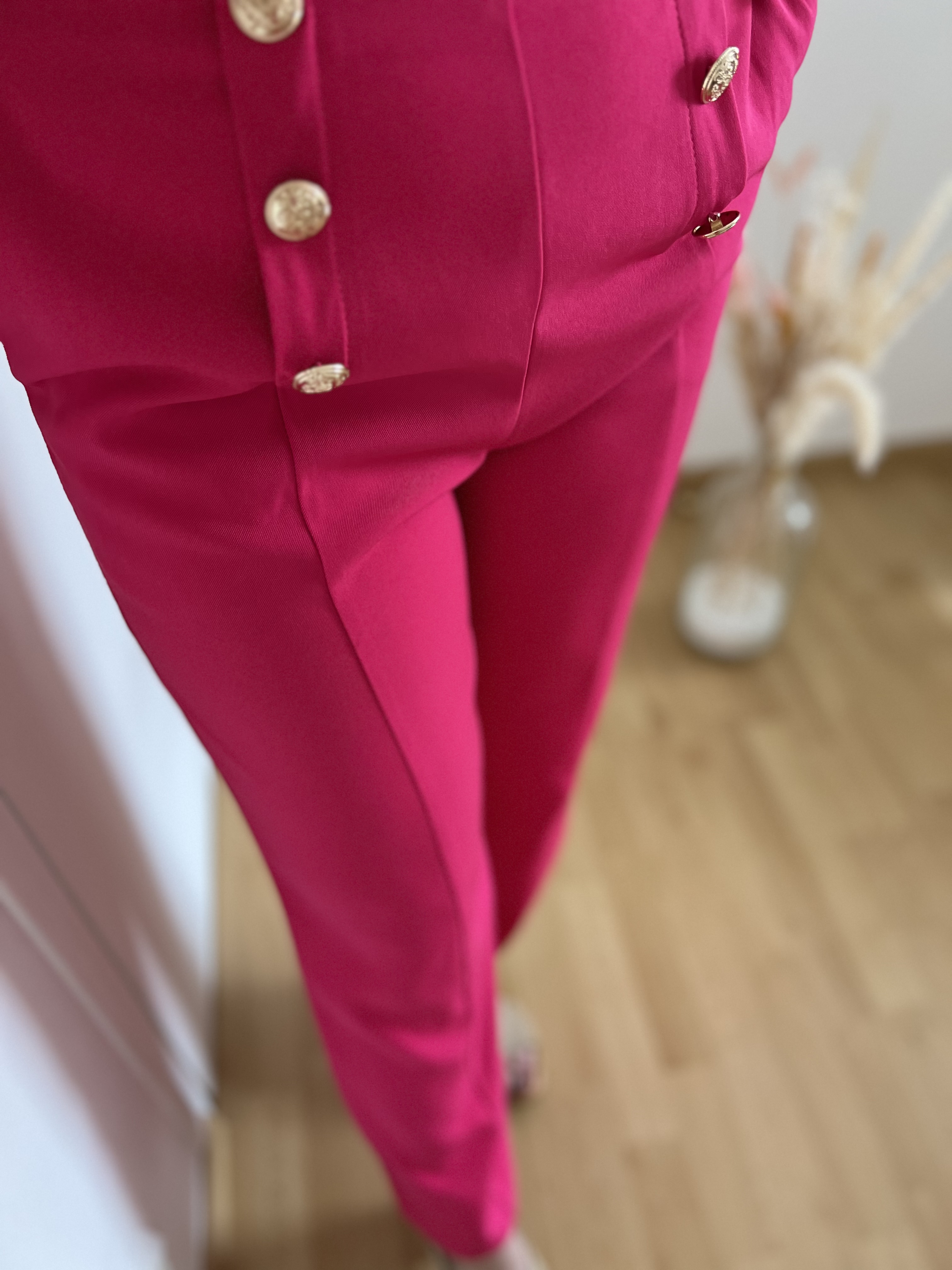 Pantalon ample fuschia Clothilde