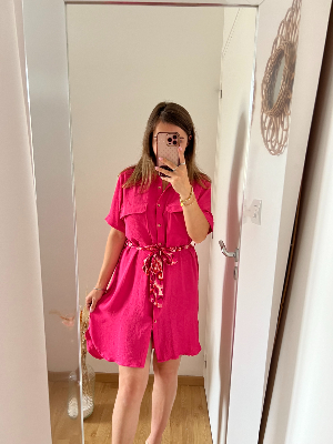 Robe fuschia Emy