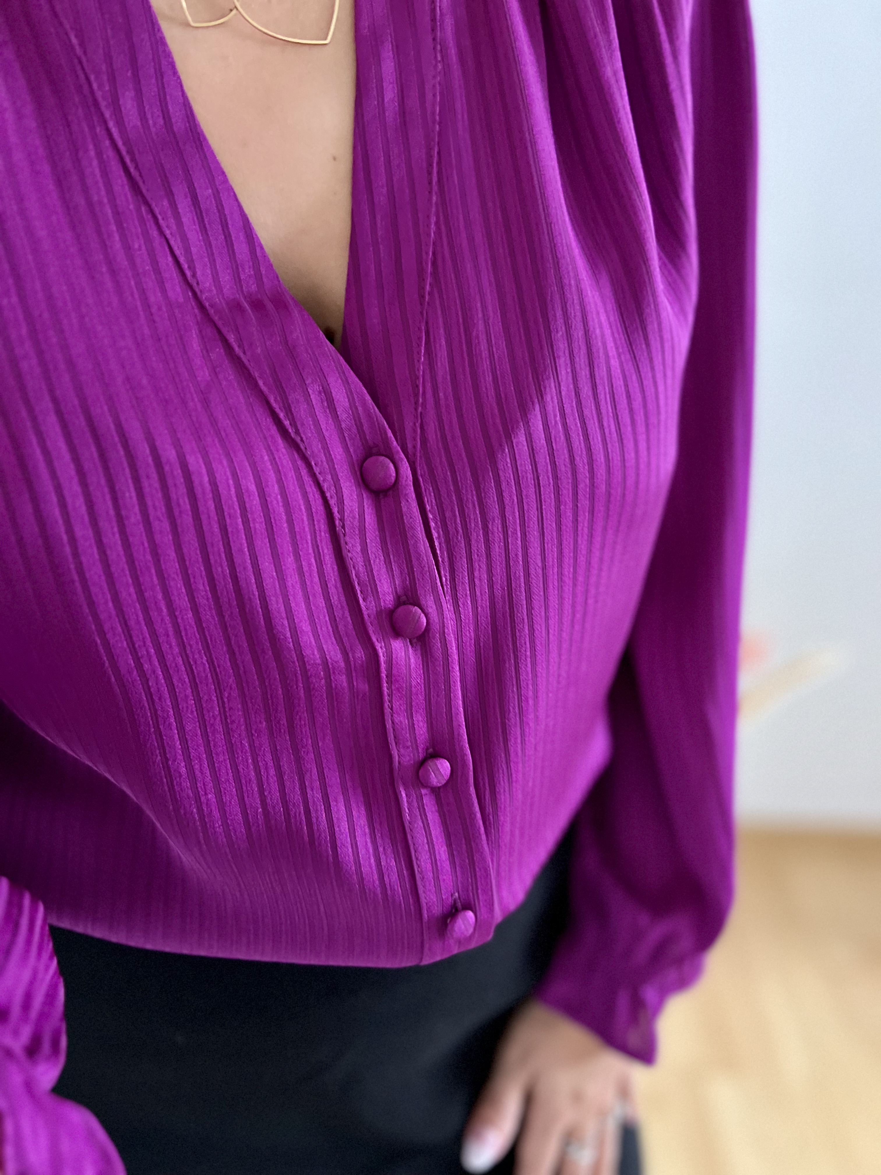 Blouse satinée Edith