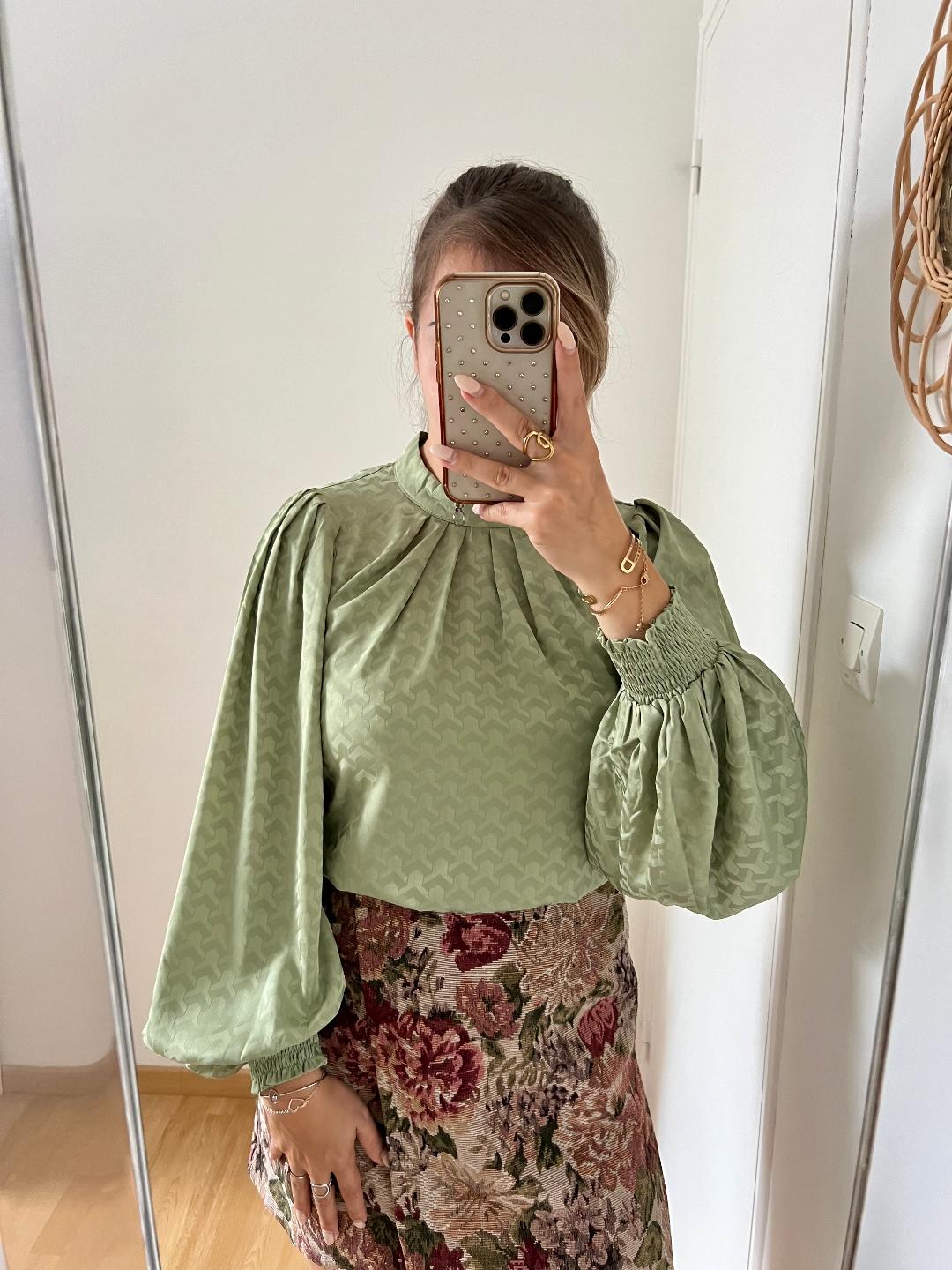 Blouse verte Emilie 