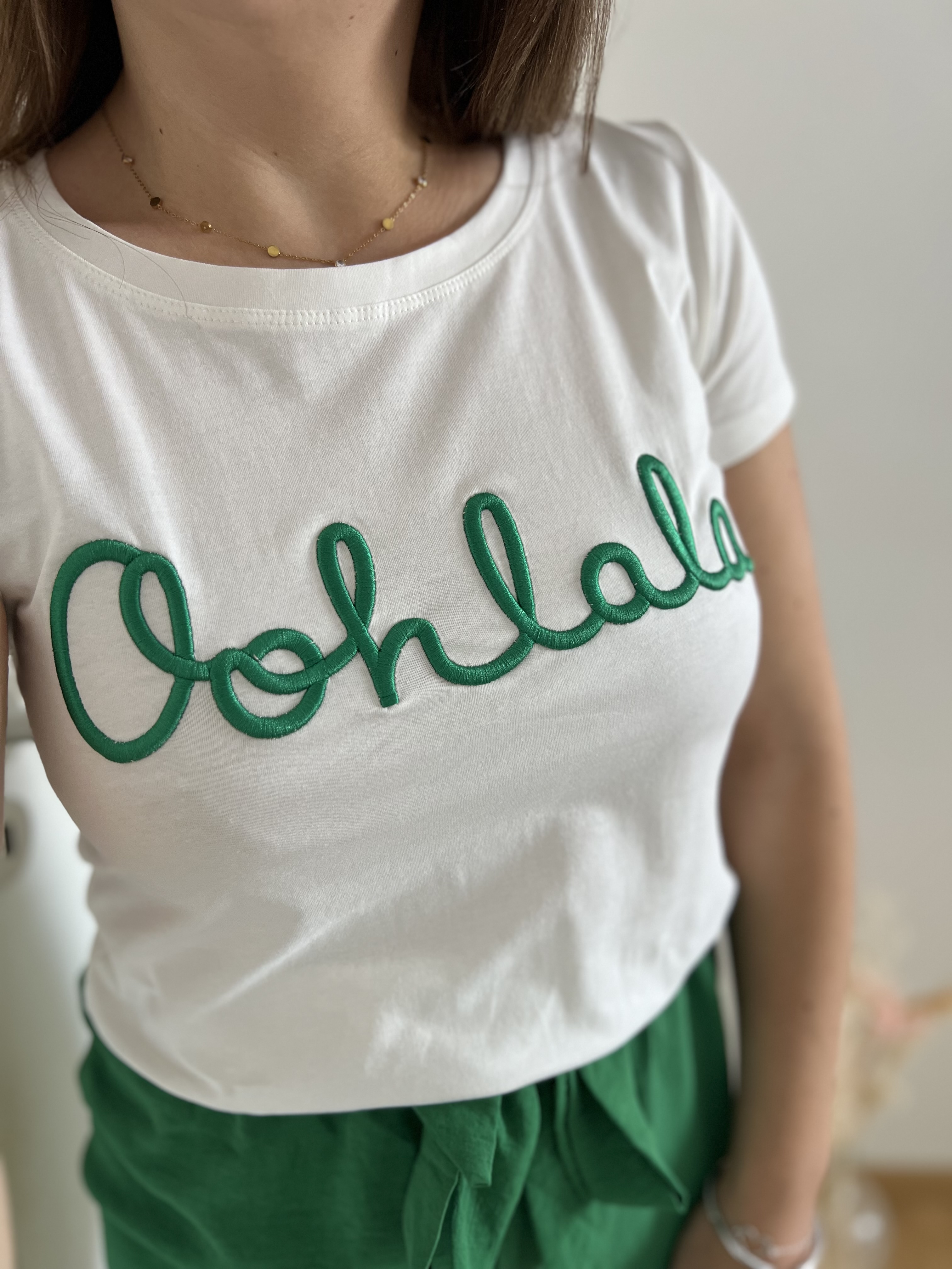 T-shirt Ohlala vert